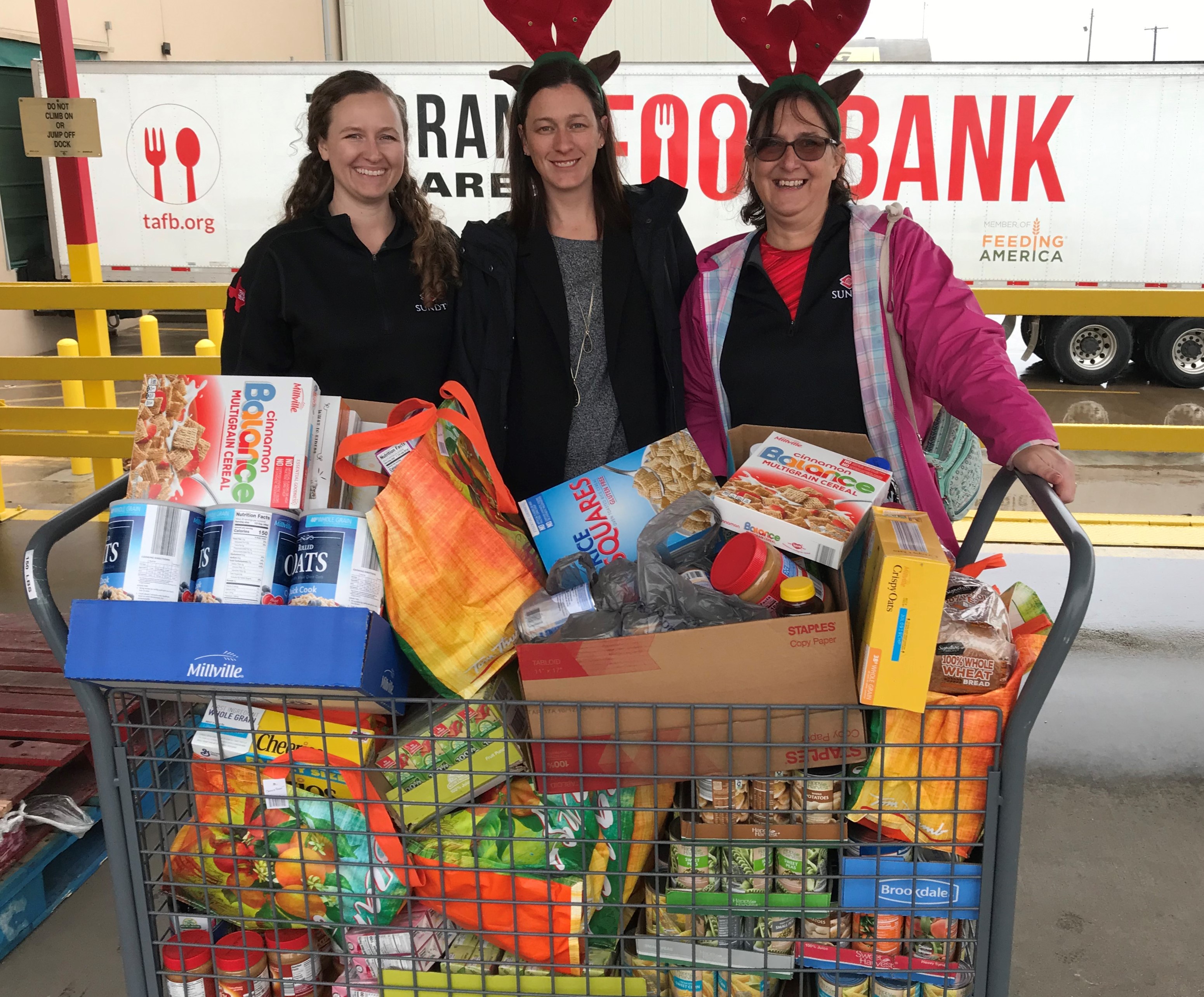 Our Fort Worth office participated in a canned food drive for the Tarrant Area Food Bank. Each month, TAFB and its partners provide groceries and/or meals to more than 53,000 households. 