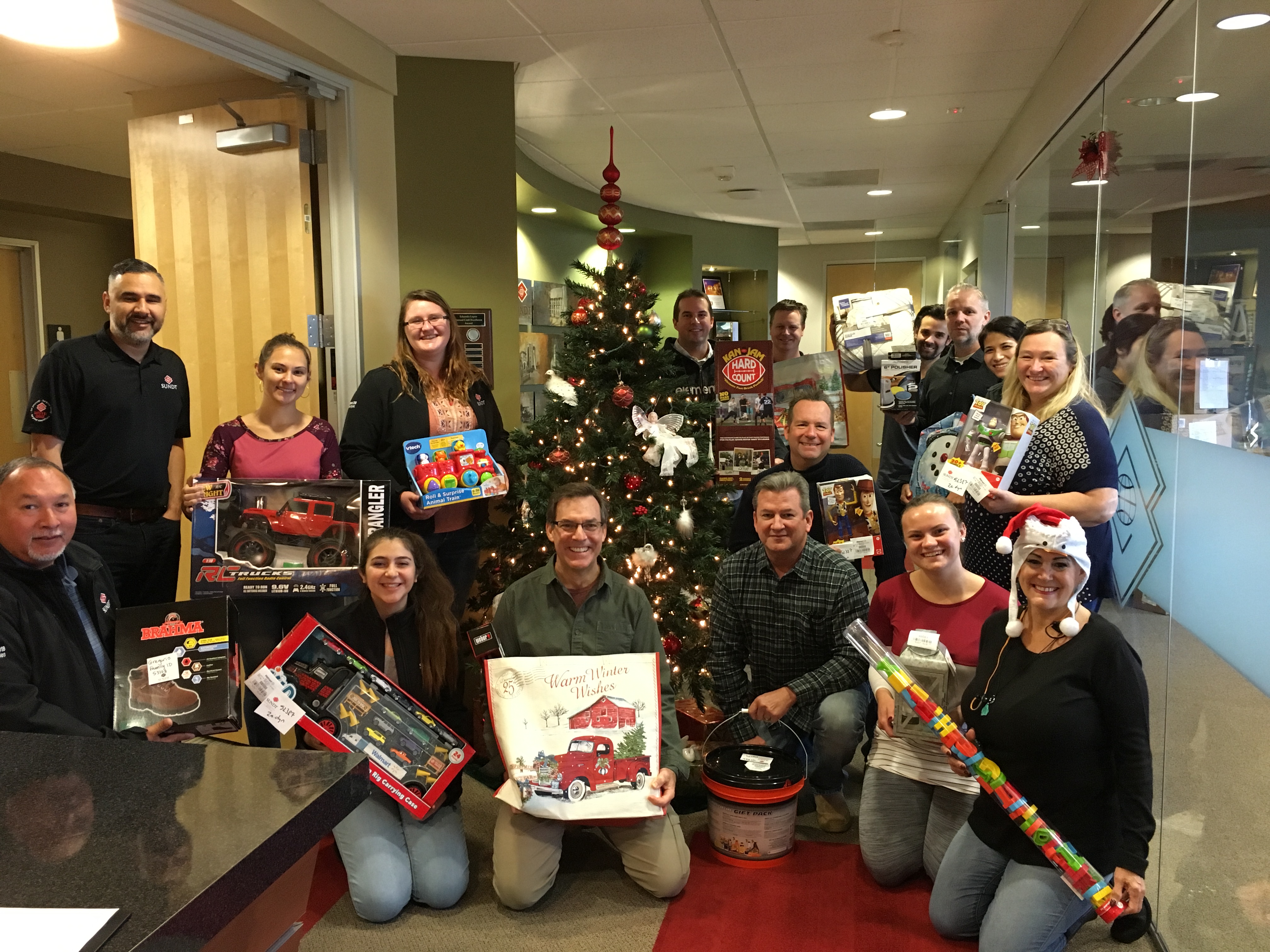 Our San Diego office partnered with Support the Enlisted Project (STEP), an organization that sponsors enlisted families in need during the holiday season, and we were able to sponsor a total of 10 families.  