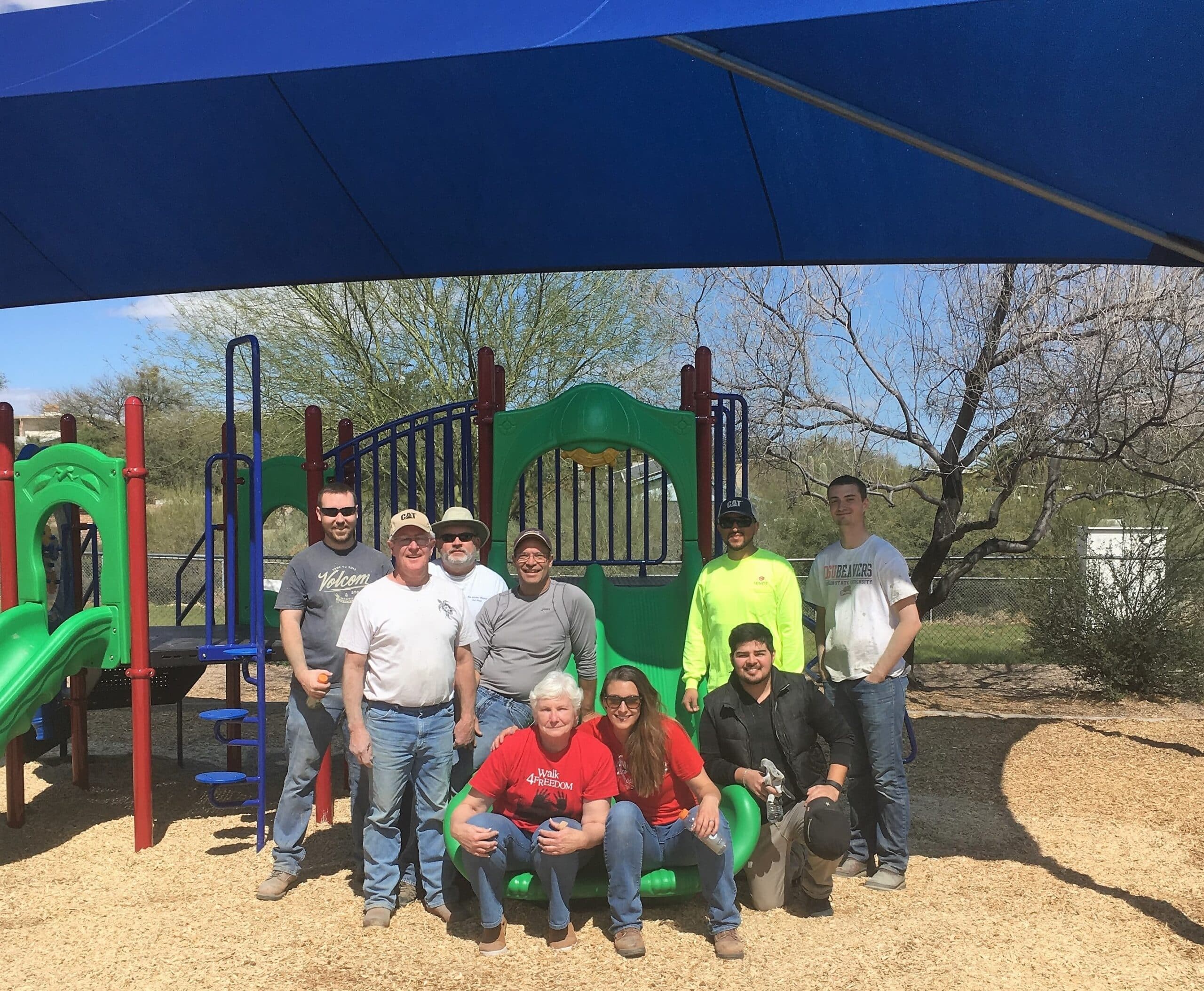 Left to right: Wesley Skelley, Gary Thompson, Brian Pos, David Ollanik, Bonnie Demorotski, Courtney Hoyt, Andres Herrera, Edgar Maya, Max Hoyt