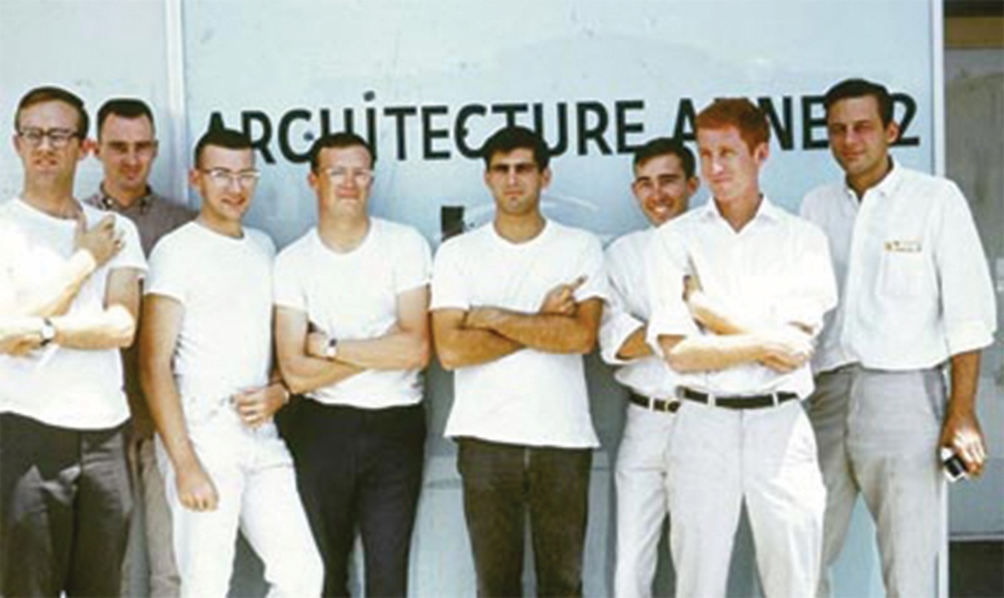 The “Safeway Studios” Class of 1965, with Guy Weinzapfel on the far left.
