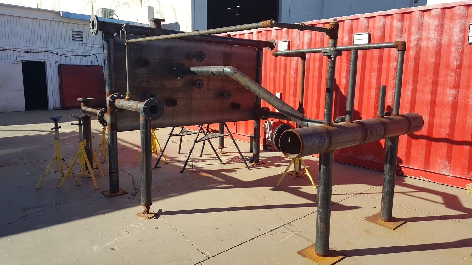 The Pipe Wall training station at the Center for Craft Excellence