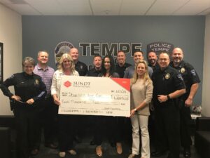 sundt foundation delivers check to the tempe police foundation