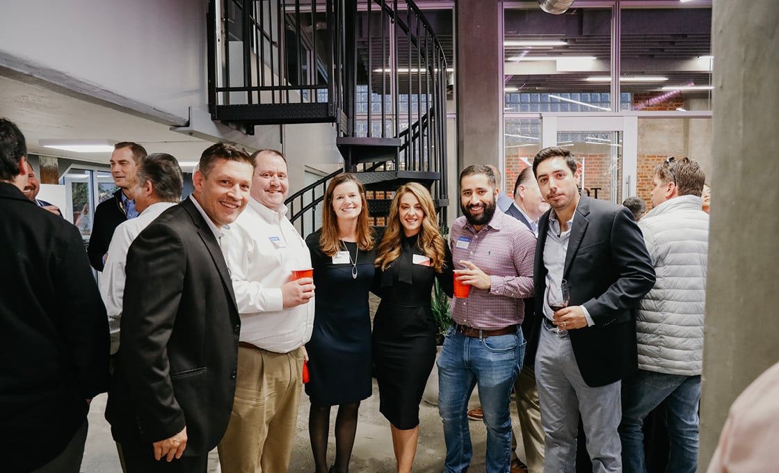 From left to right: Joe Riccillo, Trent Anderson, Lee Ellen Banks, Angie Rosales, Ruben Barrientos, and Boyardo Salmon Abraham pose for photo