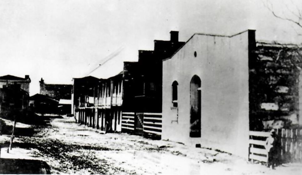 street view of the original AME Church, historic photograph, ca. 1875