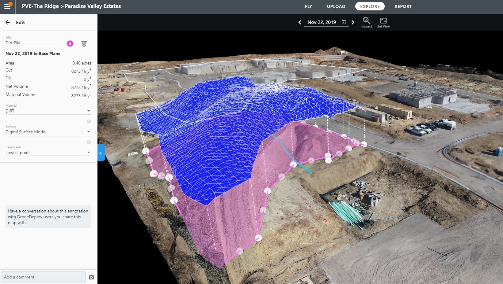 3d modeling of paradise valley estates job site