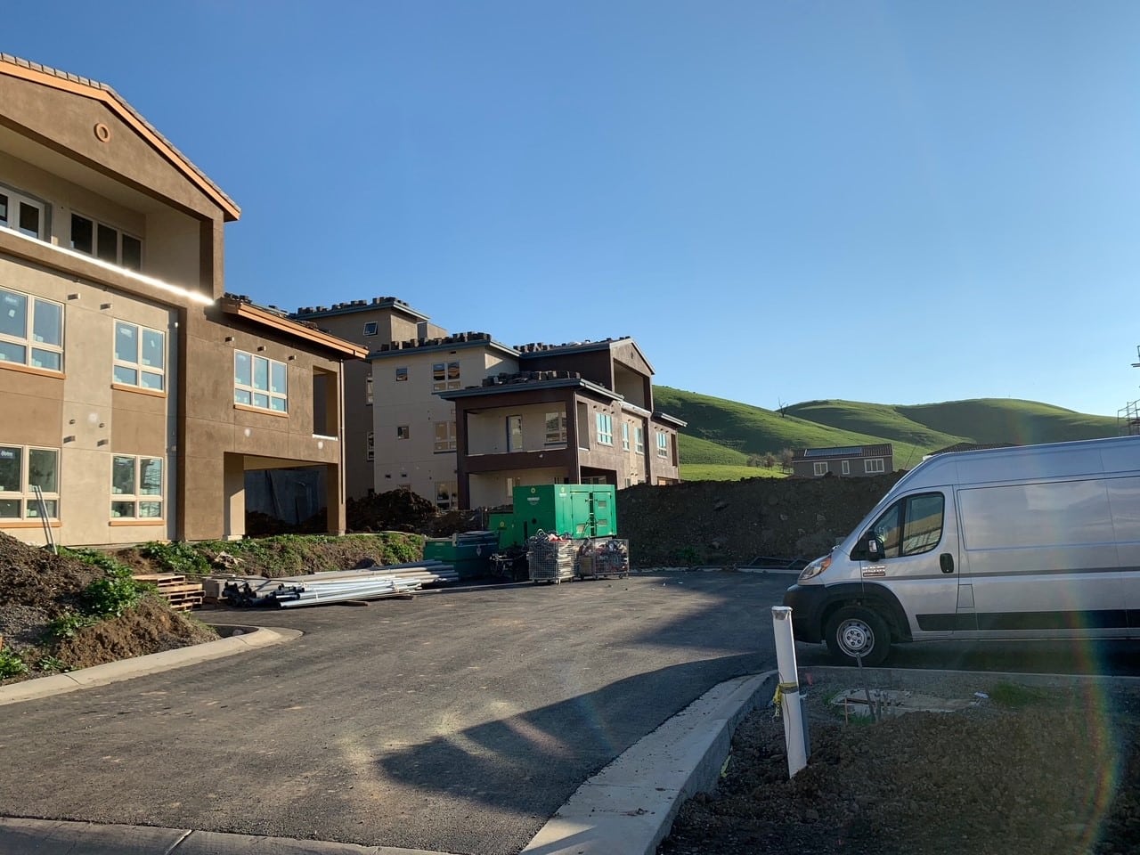 view of nearly finished villas near hillside at Paradise Valley Estates