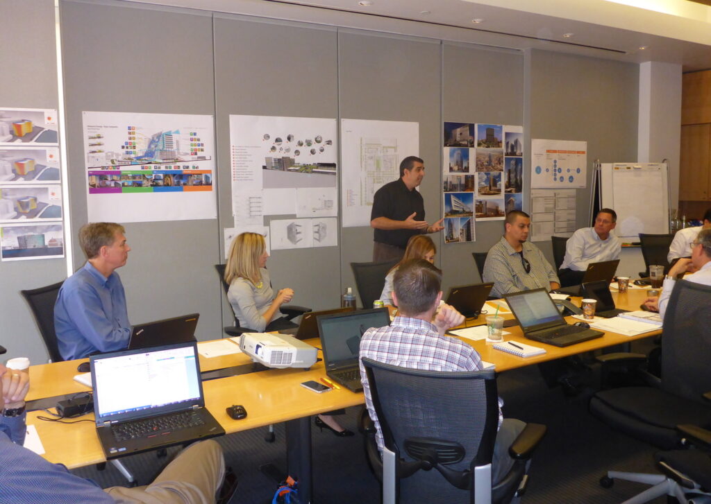 Design meeting for CPS Energy Headquarters renovation