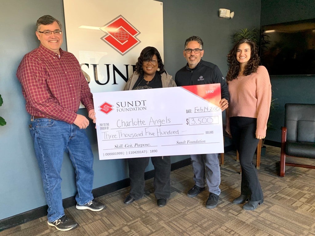 Sundt Foundation Charlotte Angels Check Presentation