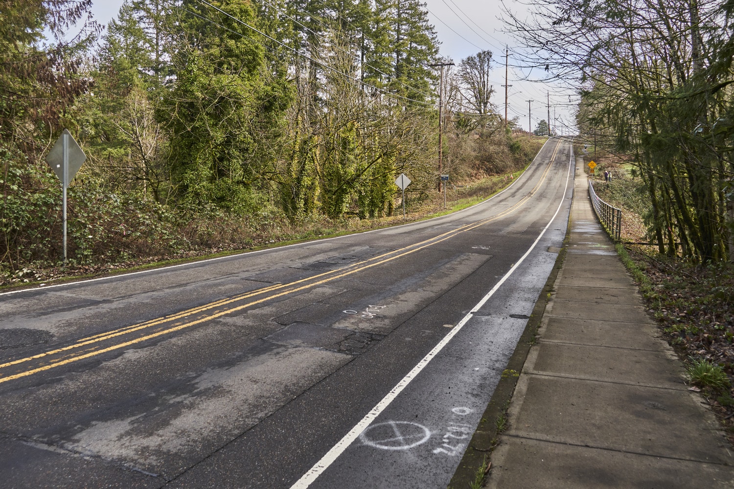 Boeckman Road antes de la construcción