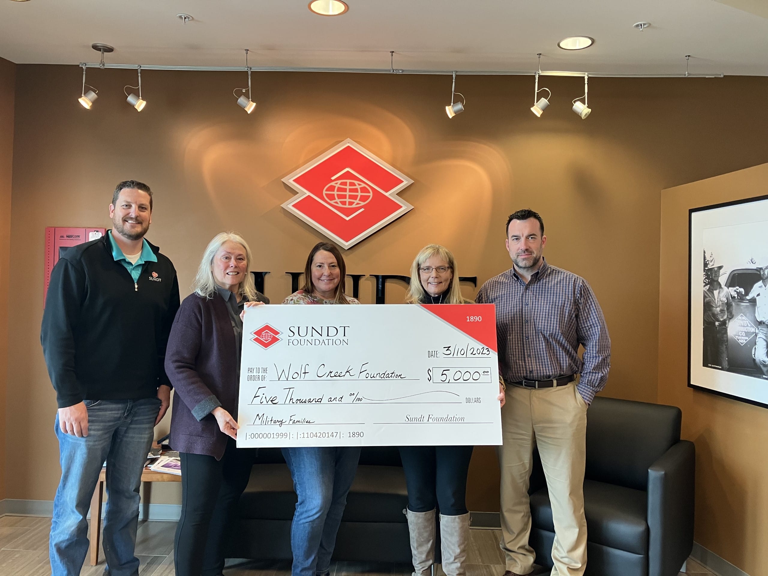 Sundt employees donate to the salt lake city foundation